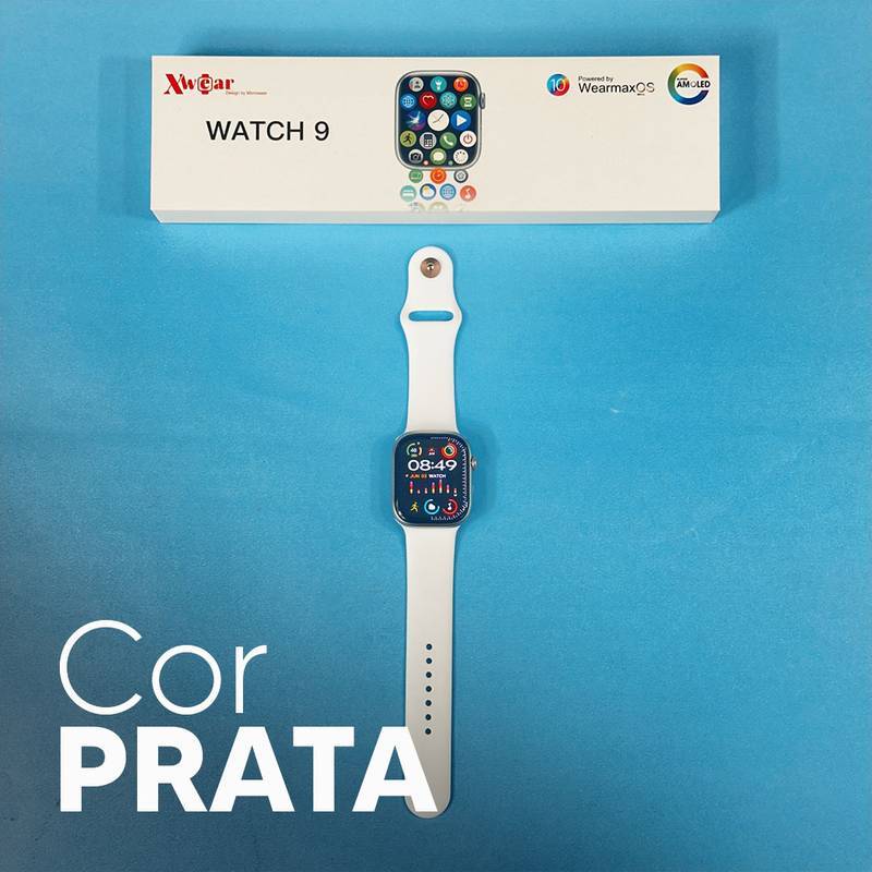 SmartWatch W59+ - Amoled 47mm + PULSEIRA GRÁTIS