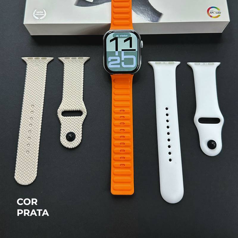 Smartwatch N10 + Kit com 3 Pulseiras GRÁTIS