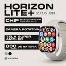 SmartWatch Horizon Lite + 4G Câmera Rotativa | 2GB + 16GB  Celular de Pulso Slim + PULSEIRA GRÁTIS