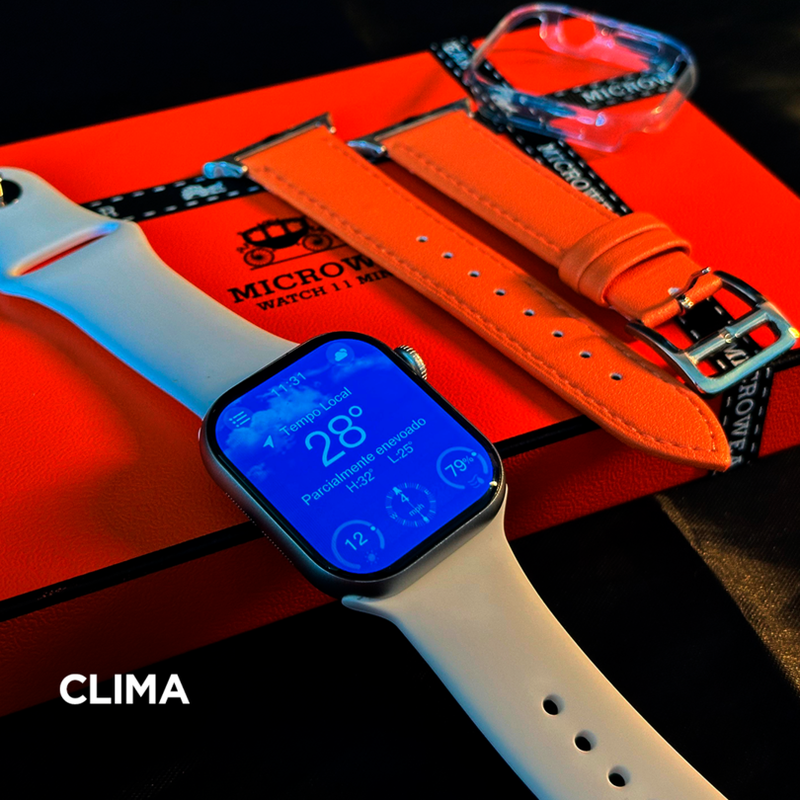 SmartWatch W11 PRO MINI SÉRIES 11 WHATSAPP 1GB + PULSEIRA GRÁTIS