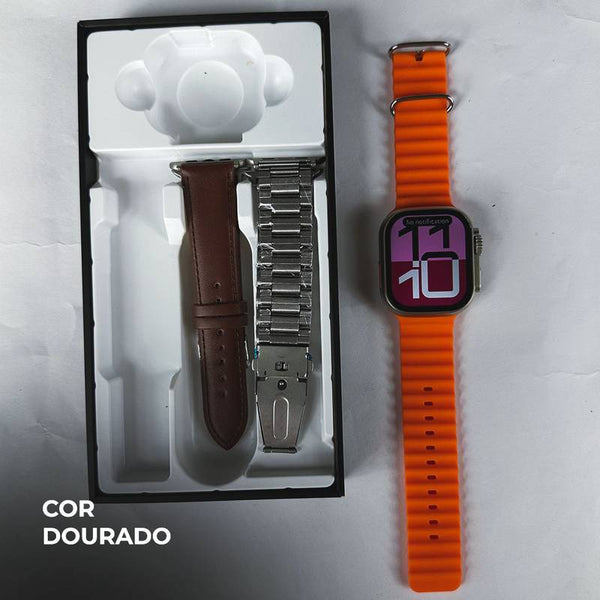 Smartwatch WS-79 Ultra 2 + Kit com 3 Pulseiras GRÁTIS