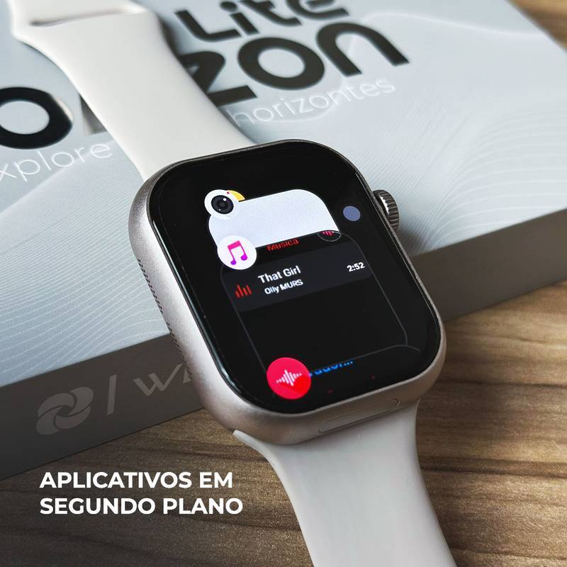 SmartWatch Horizon Lite + 4G Câmera Rotativa  3GB + 32GB  Celular de Pulso Slim + PULSEIRA GRÁTIS