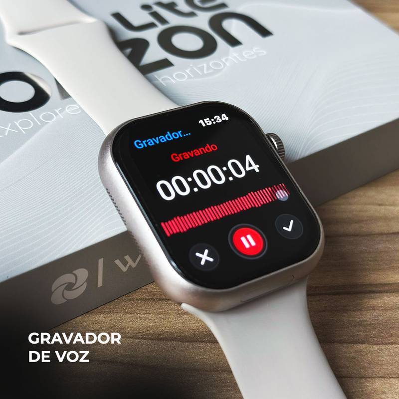 SmartWatch Horizon Lite + 4G Câmera Rotativa  3GB + 32GB  Celular de Pulso Slim + PULSEIRA GRÁTIS