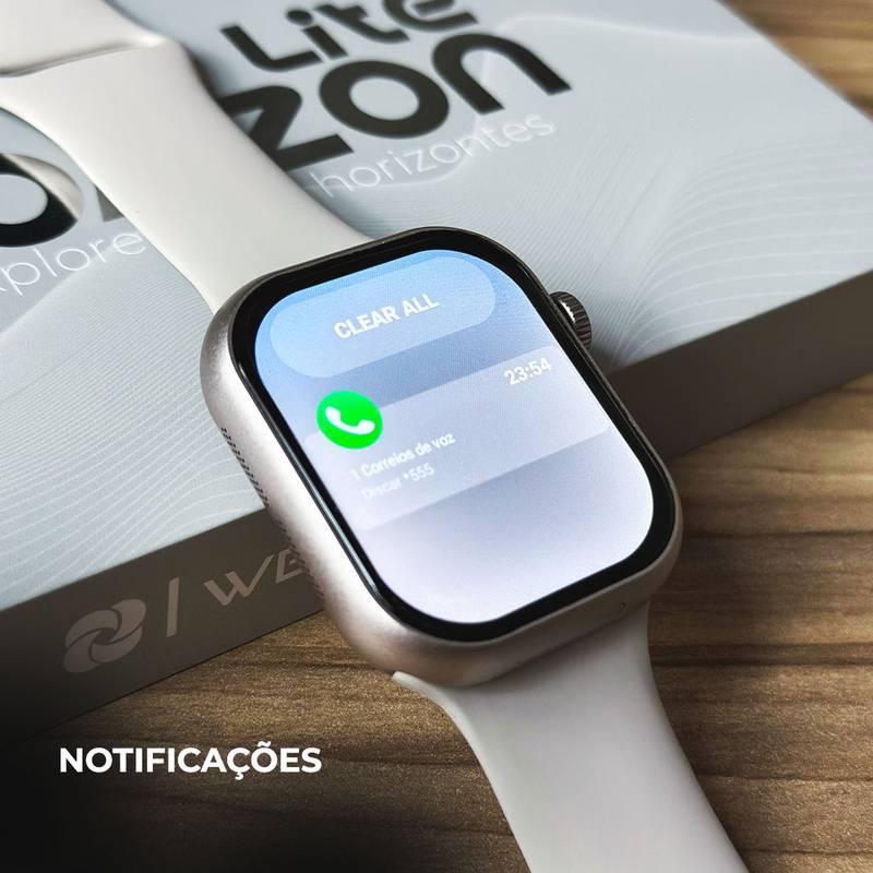 SmartWatch Horizon Lite + 4G Câmera Rotativa  3GB + 32GB  Celular de Pulso Slim + PULSEIRA GRÁTIS