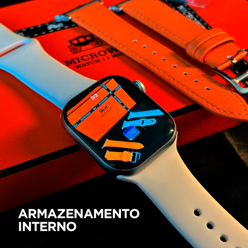 SmartWatch W11 PRO MINI SÉRIES 11 WHATSAPP 1GB + PULSEIRA GRÁTIS