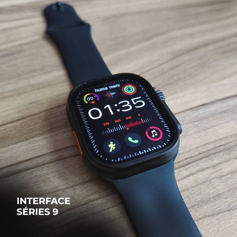 Smartwatch N10 Ultra 49mm + Kit com 4 Pulseiras GRÁTIS
