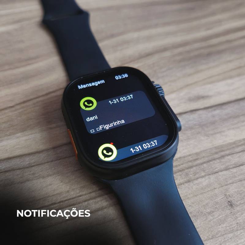 Smartwatch N10 Ultra 49mm + Kit com 4 Pulseiras GRÁTIS