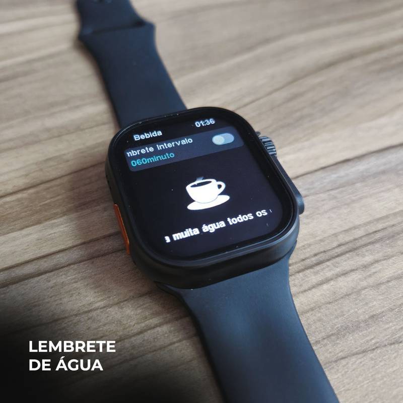 Smartwatch N10 Ultra 49mm + Kit com 4 Pulseiras GRÁTIS