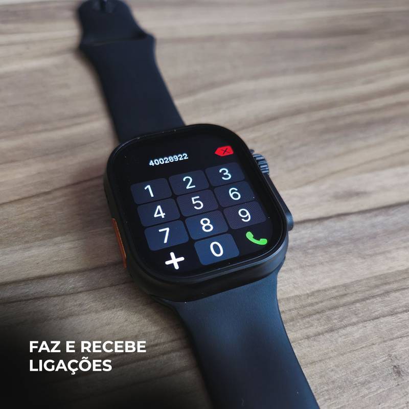 Smartwatch N10 Ultra 49mm + Kit com 4 Pulseiras GRÁTIS