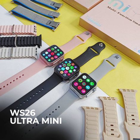Smartwatch WS26 Dual Touch + Kit com 4 Pulseiras GRÁTIS