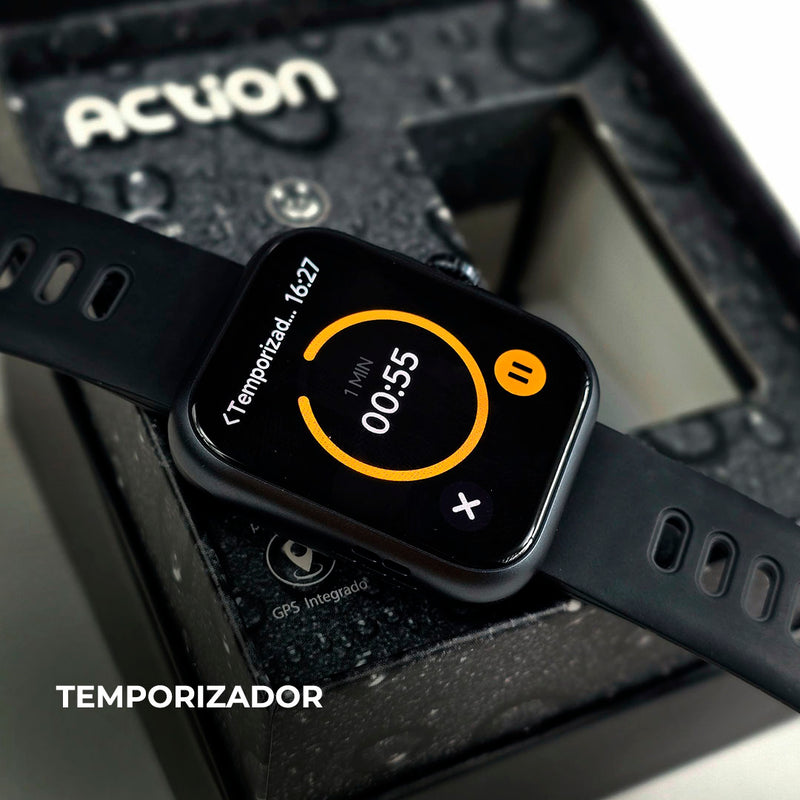 SmartWatch Action À Prova D'água 3 ATM Alexa e GPS Integrado + PULSEIRA GRÁTIS
