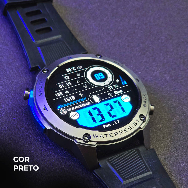 SmartWatch Brave  GPS  5ATM Aprova de água do mar  Resistência IP69k + PULSEIRA GRÁTIS
