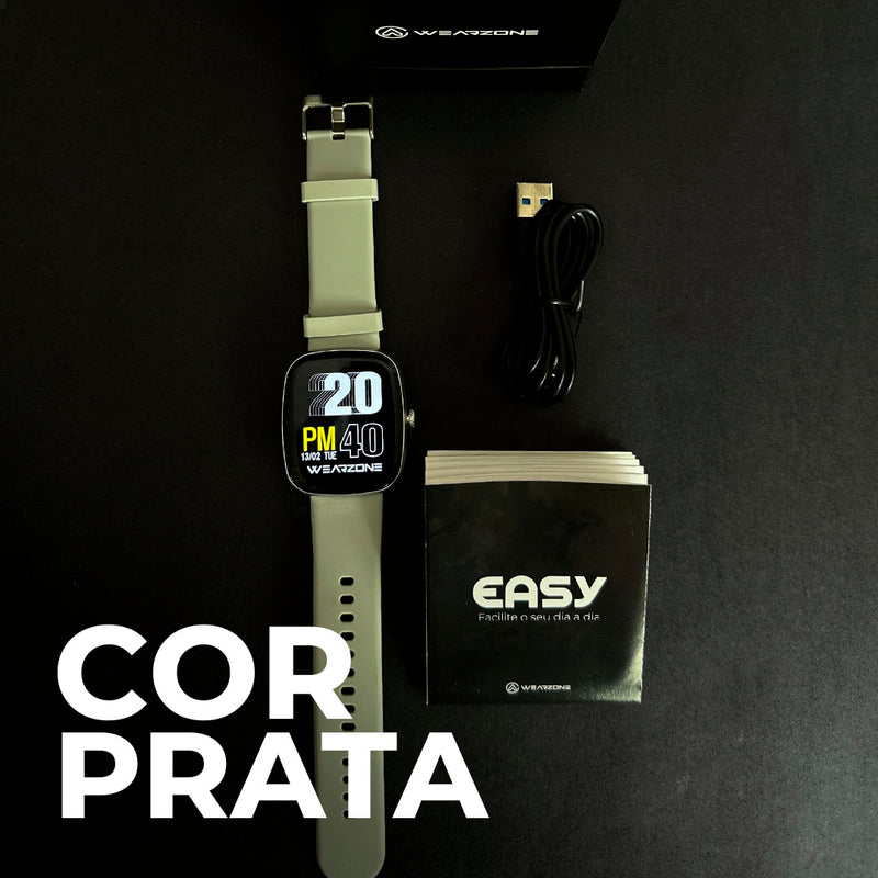 SmartWatch Easy  À Prova D'água 1 ATM  Esportivo Bateria De Longa Duração + PULSEIRA GRÁTIS