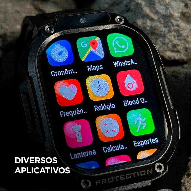 SmartWatch Horizon Titan 4G Bateria de 950mAH| 2GB + 16GB + PULSEIRA GRÁTIS