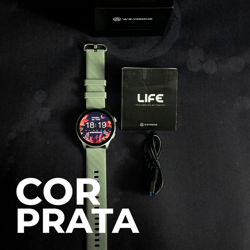 SmartWatch Life  À Prova D'Água 1 ATM  Esportivo  Amoled  + PULSEIRA GRÁTIS