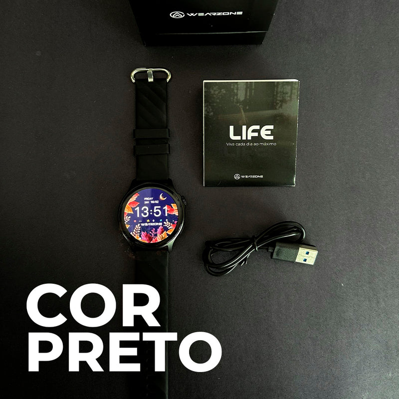 SmartWatch Life  À Prova D'Água 1 ATM  Esportivo  Amoled  + PULSEIRA GRÁTIS