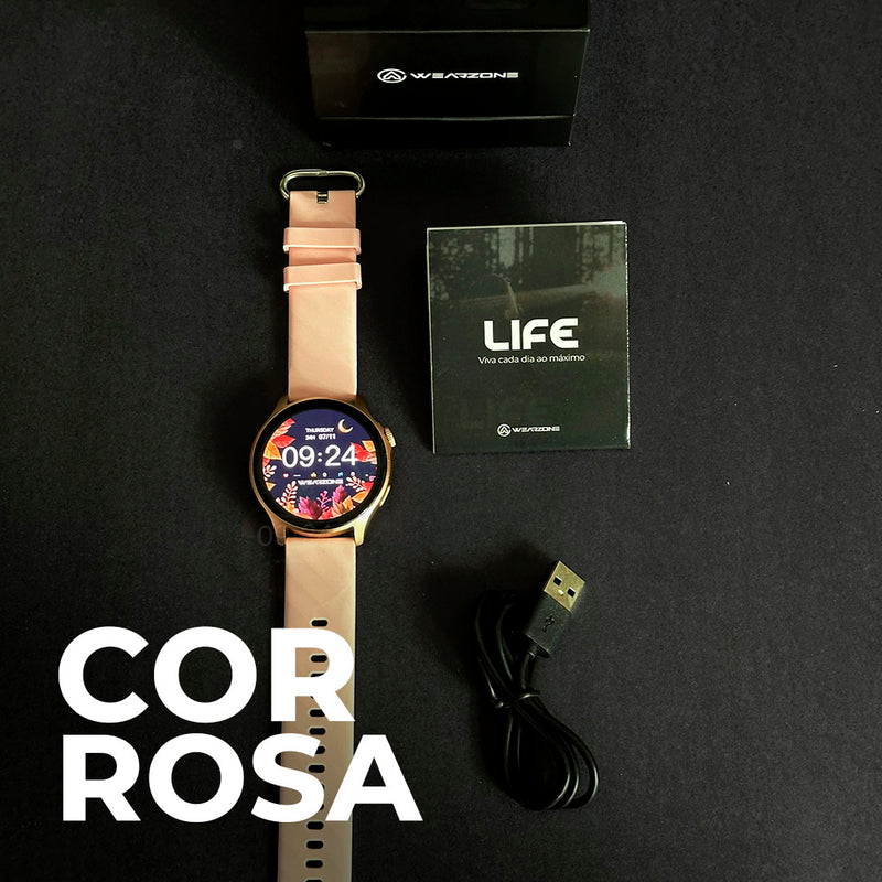 SmartWatch Life  À Prova D'Água 1 ATM  Esportivo  Amoled  + PULSEIRA GRÁTIS