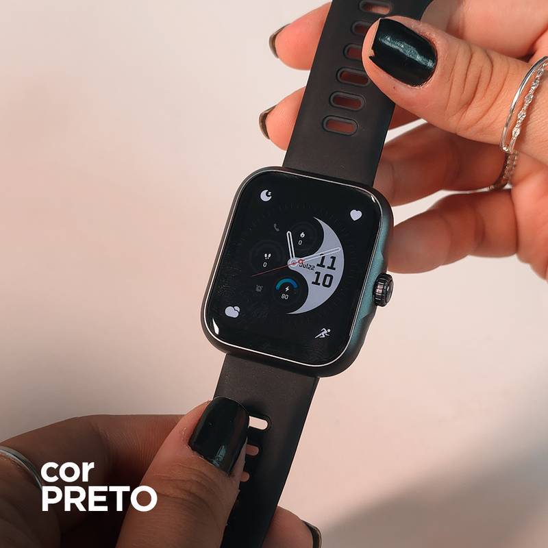 SmartWatch Action À Prova D'água 3 ATM Alexa e GPS Integrado + PULSEIRA GRÁTIS