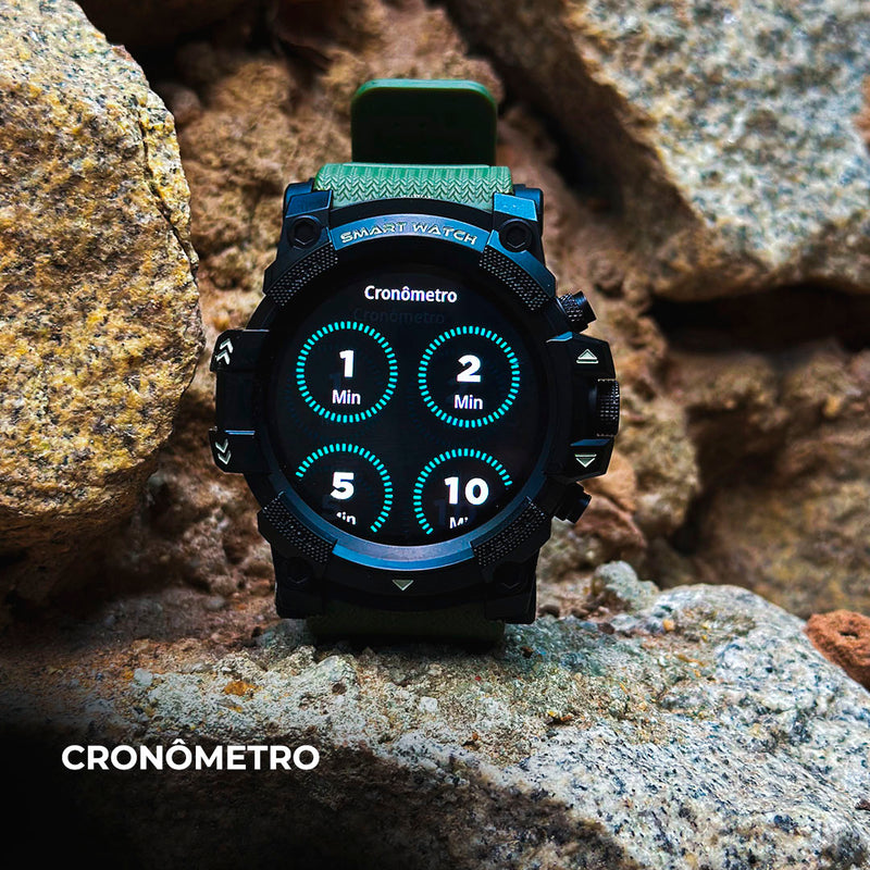 SmartWatch Thunder À Prova D'água 1atm Conexão C/ Strava Gps Tracking Integrado