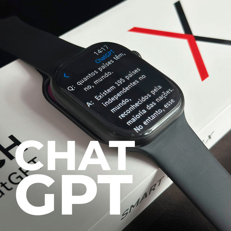 SmartWatch W10 chat GPT em Português + Capinha e pulseira GRÁTIS