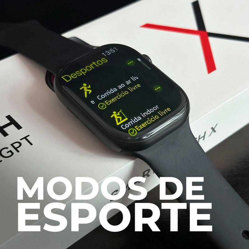 SmartWatch W10 chat GPT em Português + Capinha e pulseira GRÁTIS