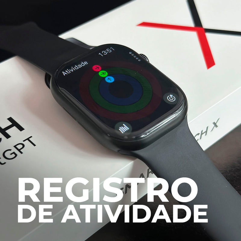 SmartWatch W10 chat GPT em Português + Capinha e pulseira GRÁTIS