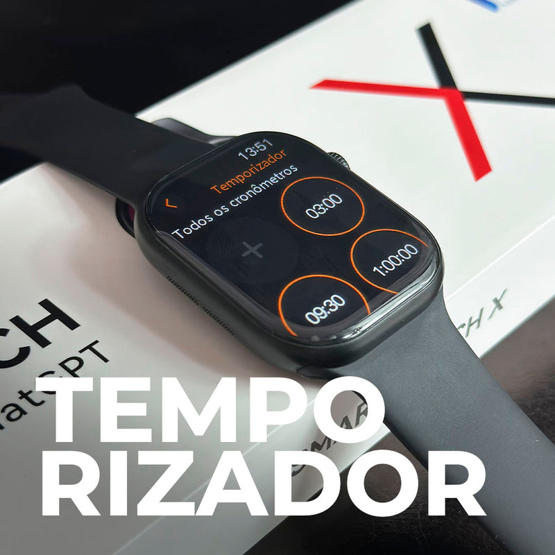 SmartWatch W10 chat GPT em Português + Capinha e pulseira GRÁTIS