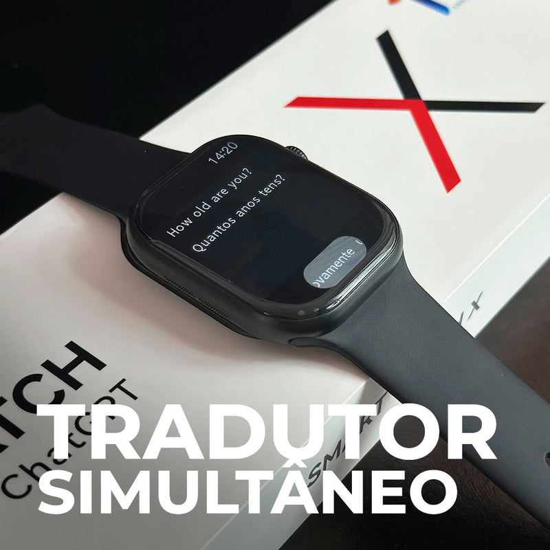 SmartWatch W10 chat GPT em Português + Capinha e pulseira GRÁTIS