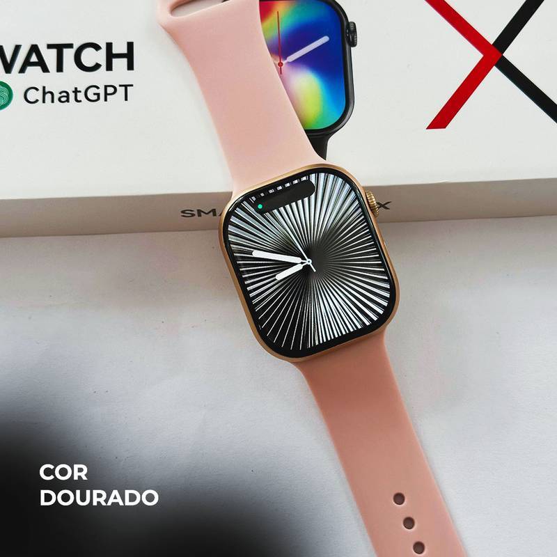 SmartWatch W10 chat GPT em Português + Capinha e pulseira GRÁTIS
