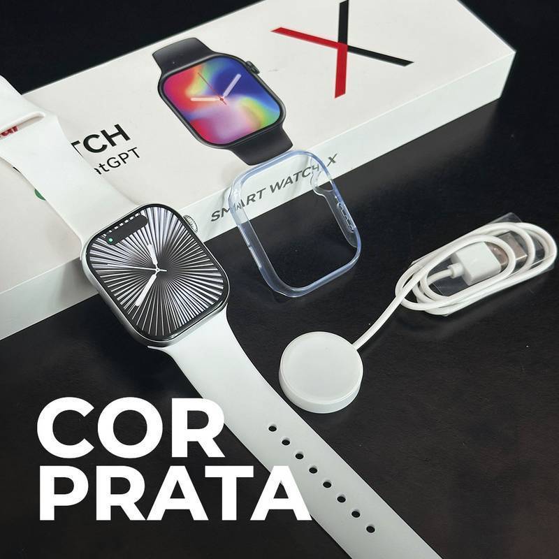 SmartWatch W10 chat GPT em Português + Capinha e pulseira GRÁTIS