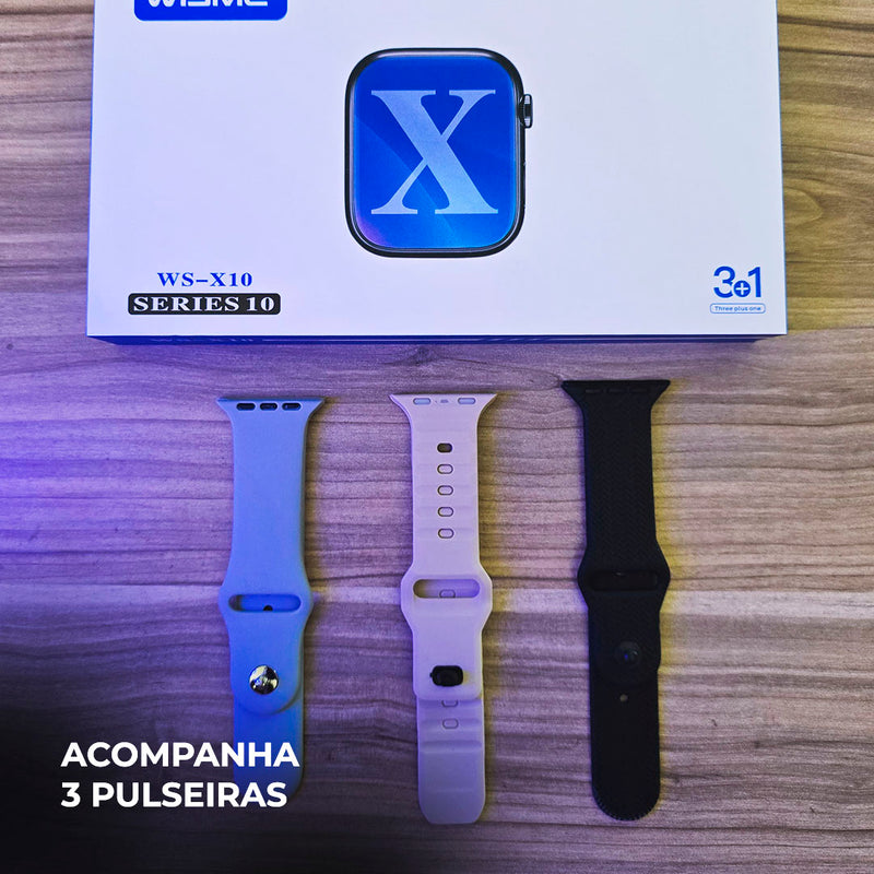 SmartWatch Série 10 WS-X10 Ultra  + Kit com 3 Pulseiras GRÁTIS