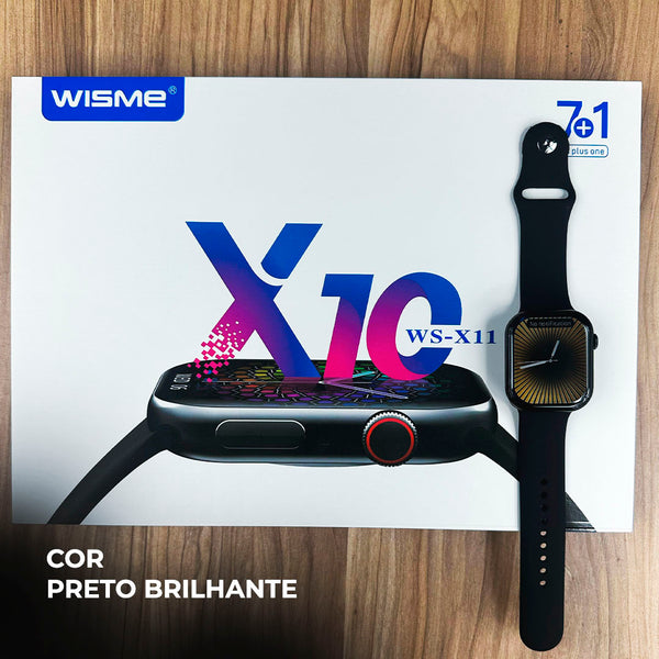 Smartwatch Série 10 WS-X11 + Kit com 7 Pulseiras GRÁTIS