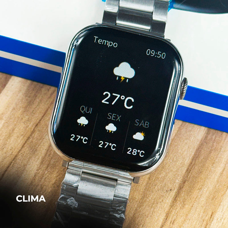 Smartwatch Série 10 WS-X11 + Kit com 7 Pulseiras GRÁTIS