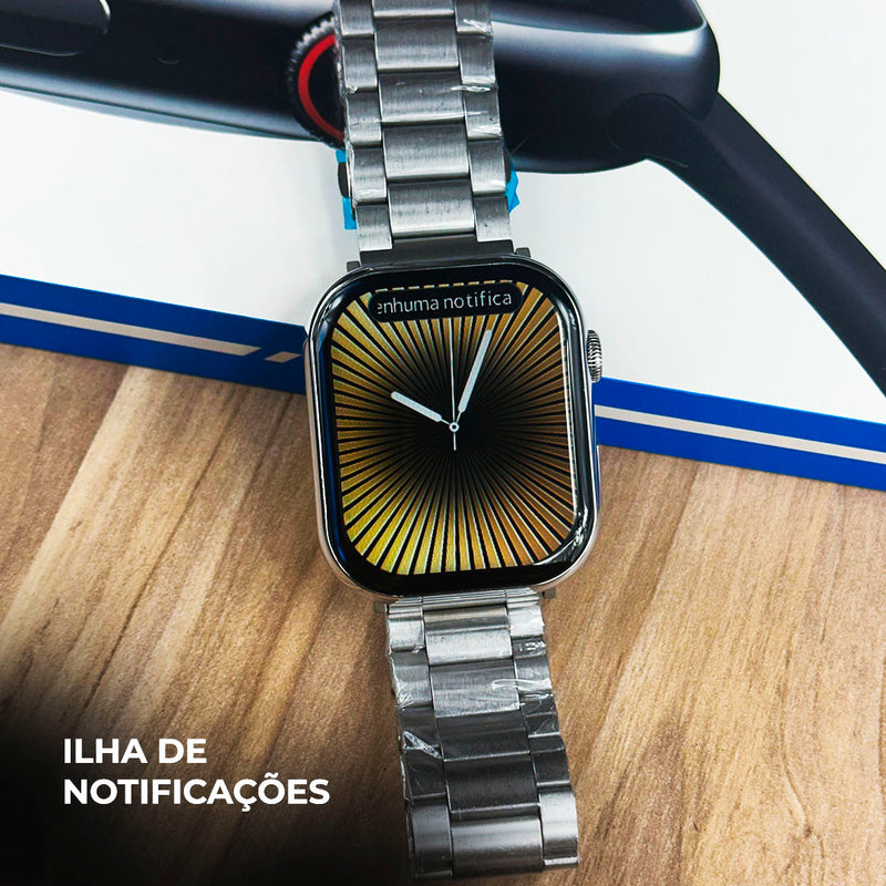 Smartwatch Série 10 WS-X11 + Kit com 7 Pulseiras GRÁTIS