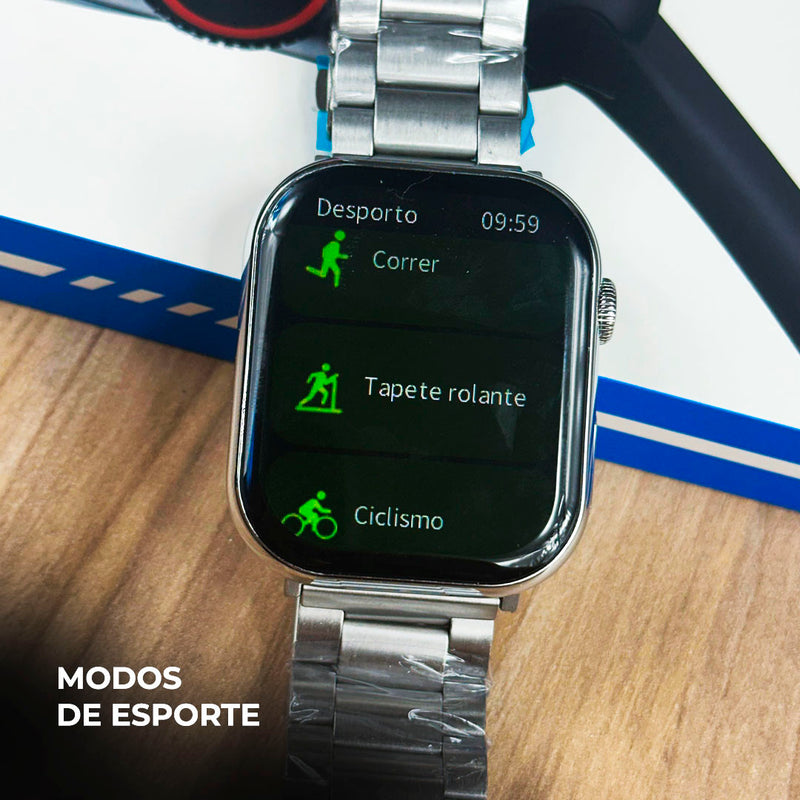 Smartwatch Série 10 WS-X11 + Kit com 7 Pulseiras GRÁTIS