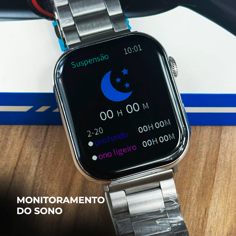 Smartwatch Série 10 WS-X11 + Kit com 7 Pulseiras GRÁTIS