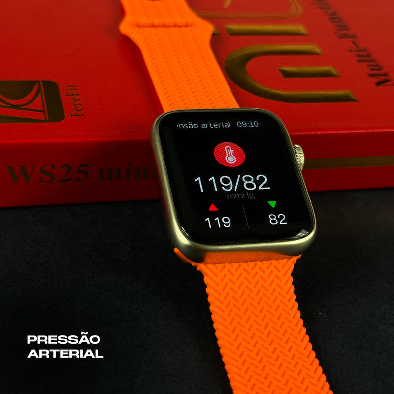 Smartwatch WS25 Mini + Kit com 4 Pulseiras GRÁTIS