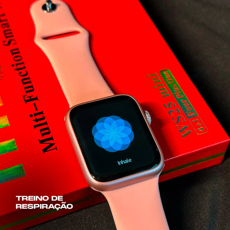 Smartwatch WS25 Mini + Kit com 4 Pulseiras GRÁTIS