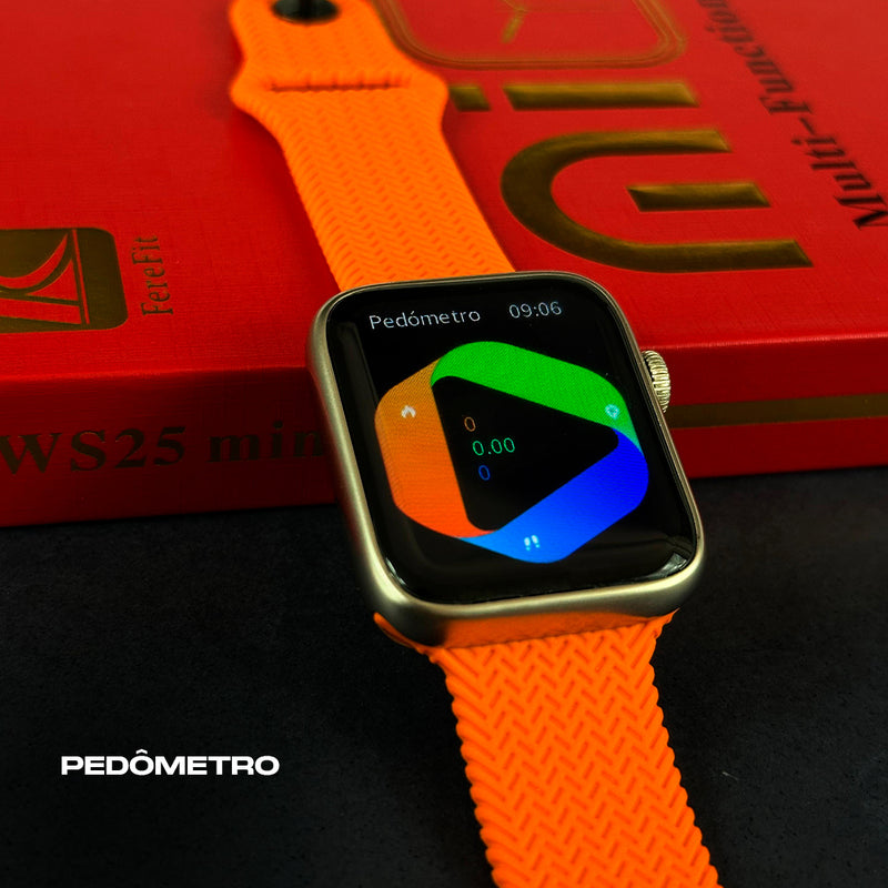 Smartwatch WS25 Mini + Kit com 4 Pulseiras GRÁTIS
