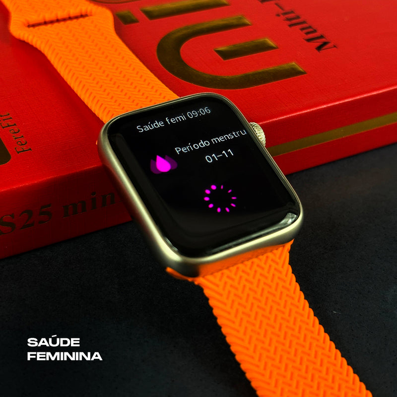 Smartwatch WS25 Mini + Kit com 4 Pulseiras GRÁTIS