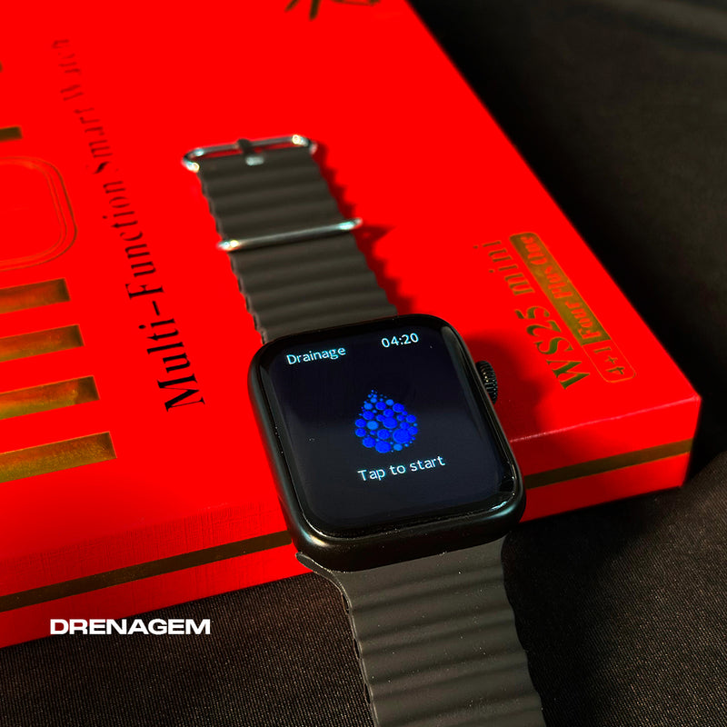 Smartwatch WS25 Mini + Kit com 4 Pulseiras GRÁTIS