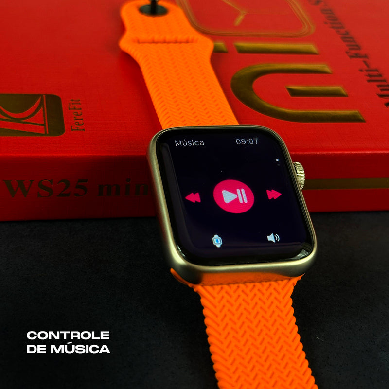 Smartwatch WS25 Mini + Kit com 4 Pulseiras GRÁTIS