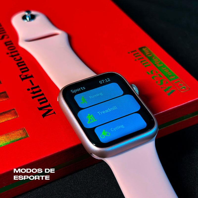 Smartwatch WS25 Mini + Kit com 4 Pulseiras GRÁTIS