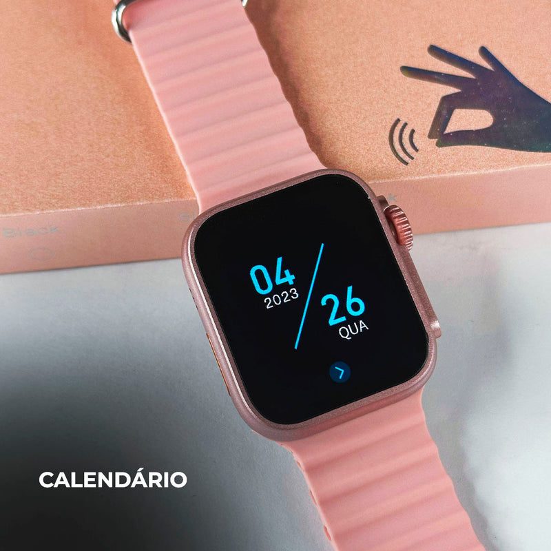 Smartwatch WS26 Dual Touch + Kit com 4 Pulseiras GRÁTIS