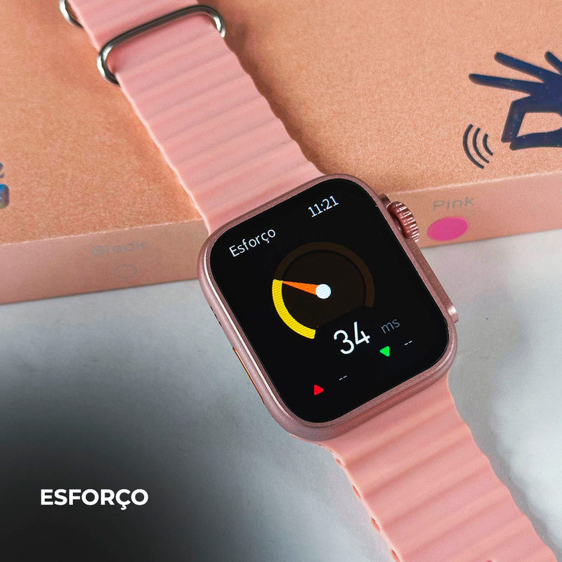 Smartwatch WS26 Dual Touch + Kit com 4 Pulseiras GRÁTIS