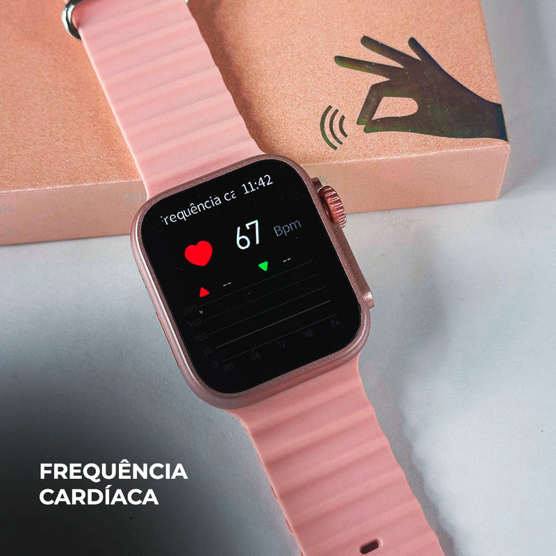 Smartwatch WS26 Dual Touch + Kit com 4 Pulseiras GRÁTIS
