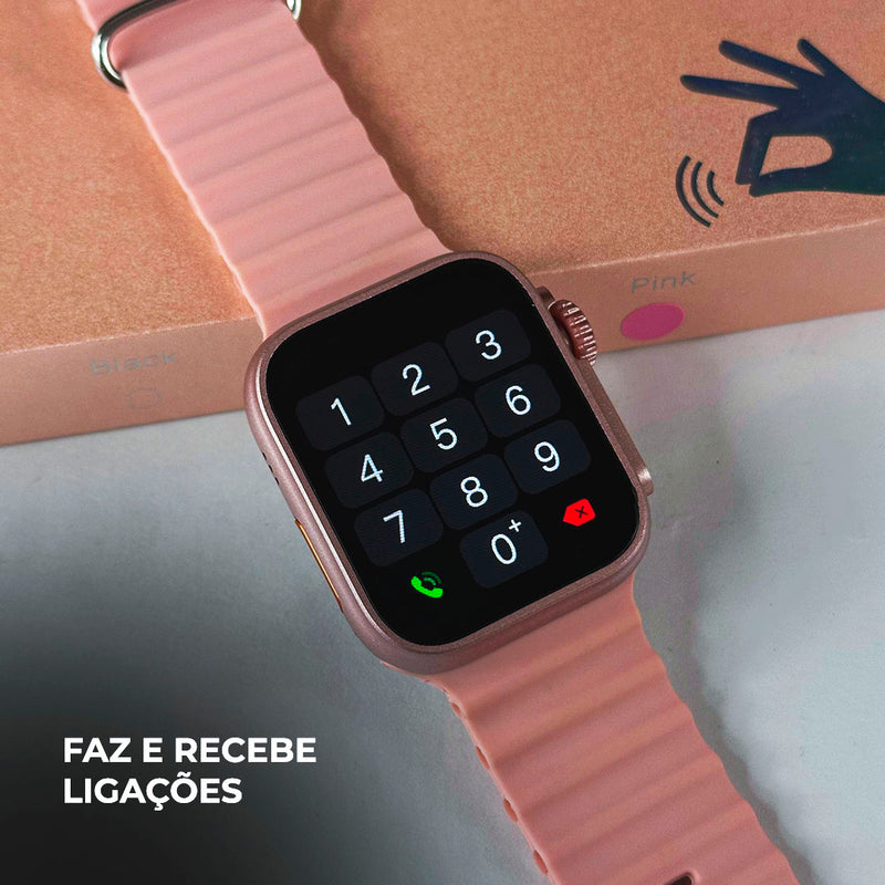 Smartwatch WS26 Dual Touch + Kit com 4 Pulseiras GRÁTIS