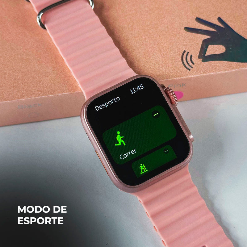 Smartwatch WS26 Dual Touch + Kit com 4 Pulseiras GRÁTIS
