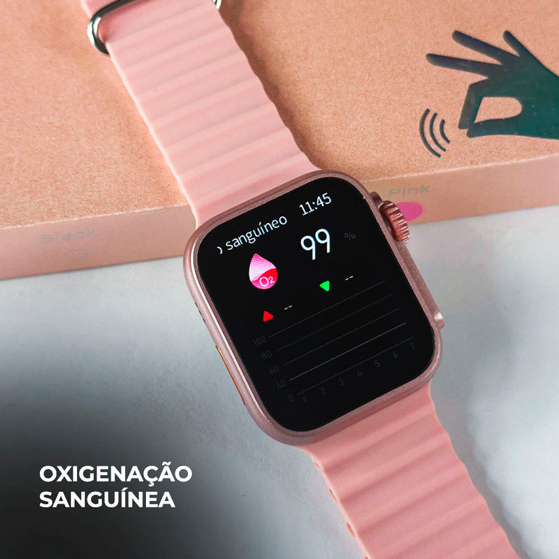 Smartwatch WS26 Dual Touch + Kit com 4 Pulseiras GRÁTIS