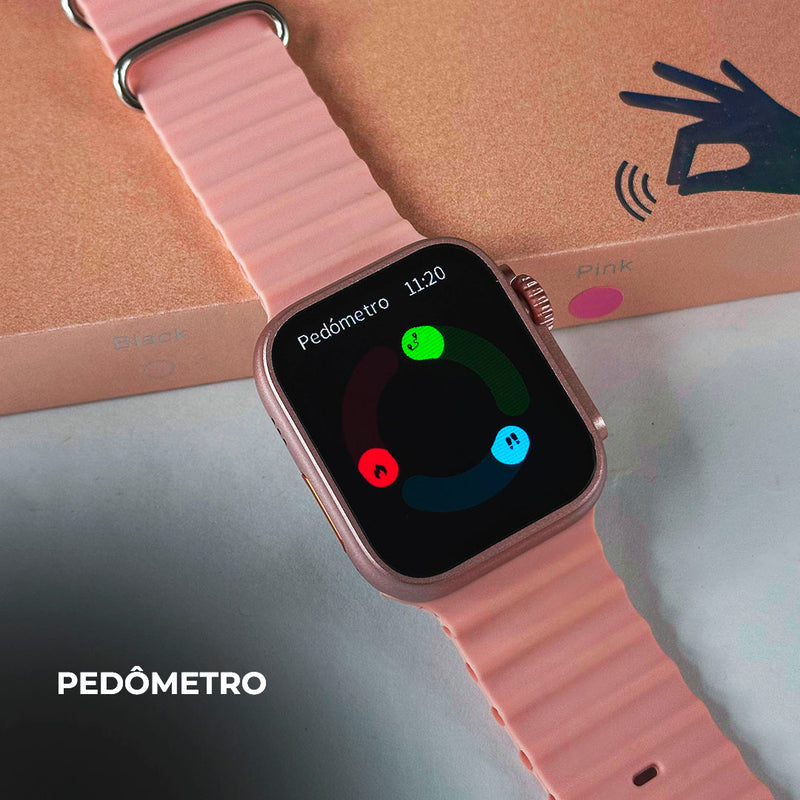 Smartwatch WS26 Dual Touch + Kit com 4 Pulseiras GRÁTIS